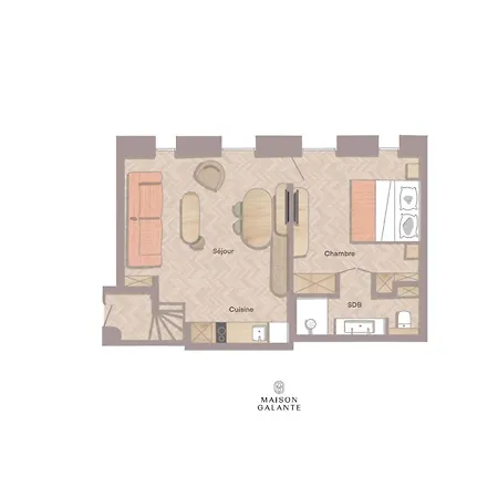 Appartamento Maison Galante's With Services In Louvre - Rue Des Déchargeurs